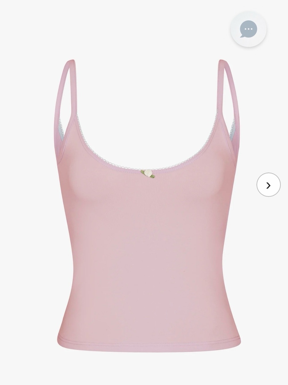 Rat Boi Pink Camisole Tank with Dainty Trim
